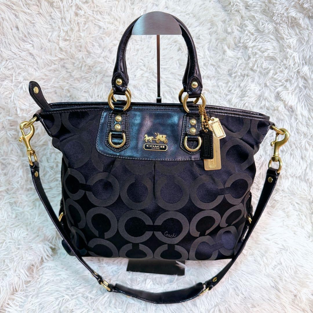 COACH Madison Op Art tote bag 12963 from JAPAN
