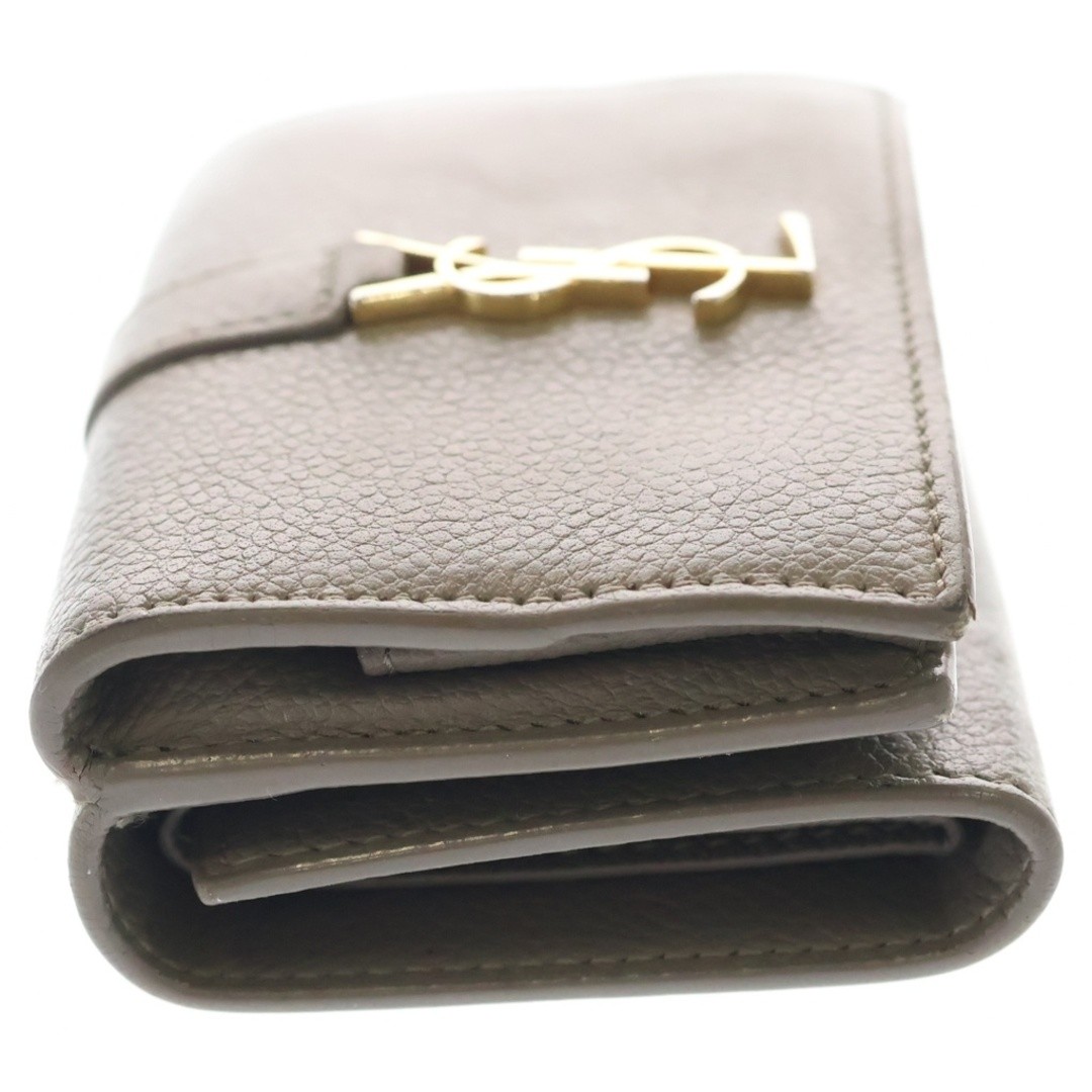 Authentic Saint Laurent Cassandre Fabric Beige Coin Purse From Japan