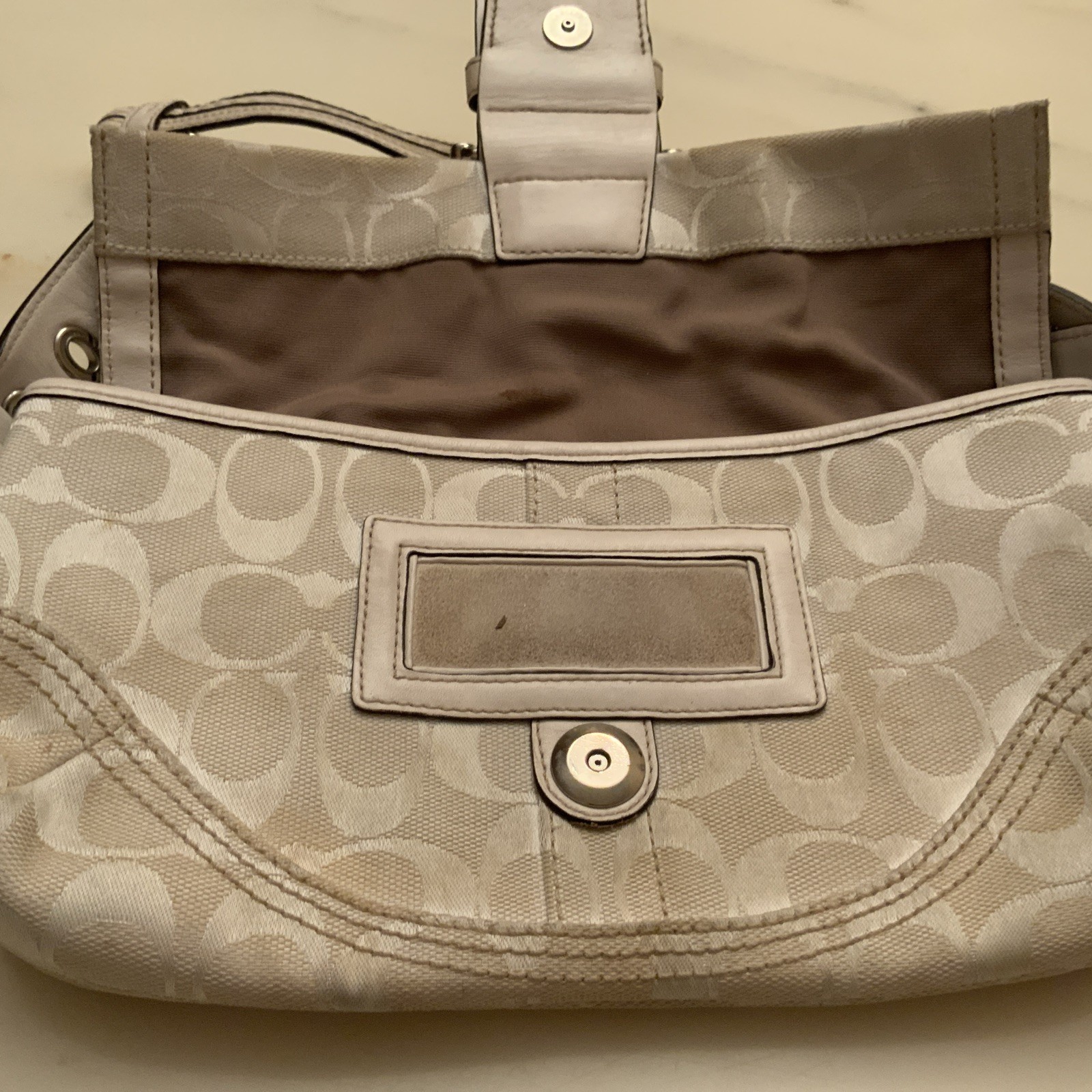 Coach #6280 Signature Boho Classic C Buckle Braided Shoulder Bag ’05 Y2K Hobo