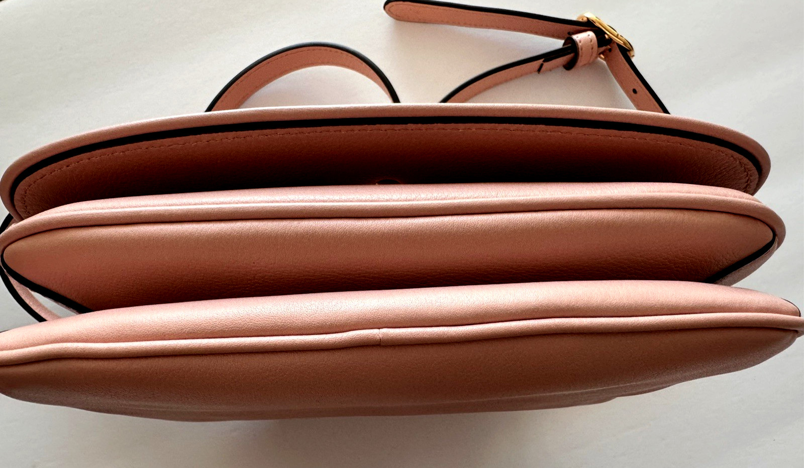 $3,200 Gucci Blondie pink Leather Crossbody Bag Come W 2 straps 698643 Full Set