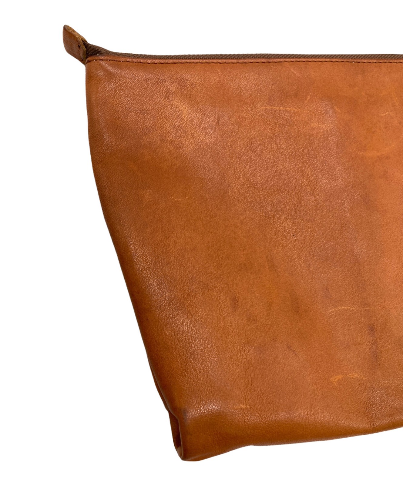 SLOW Clutch Bag Leather Brown Authentic From Japan