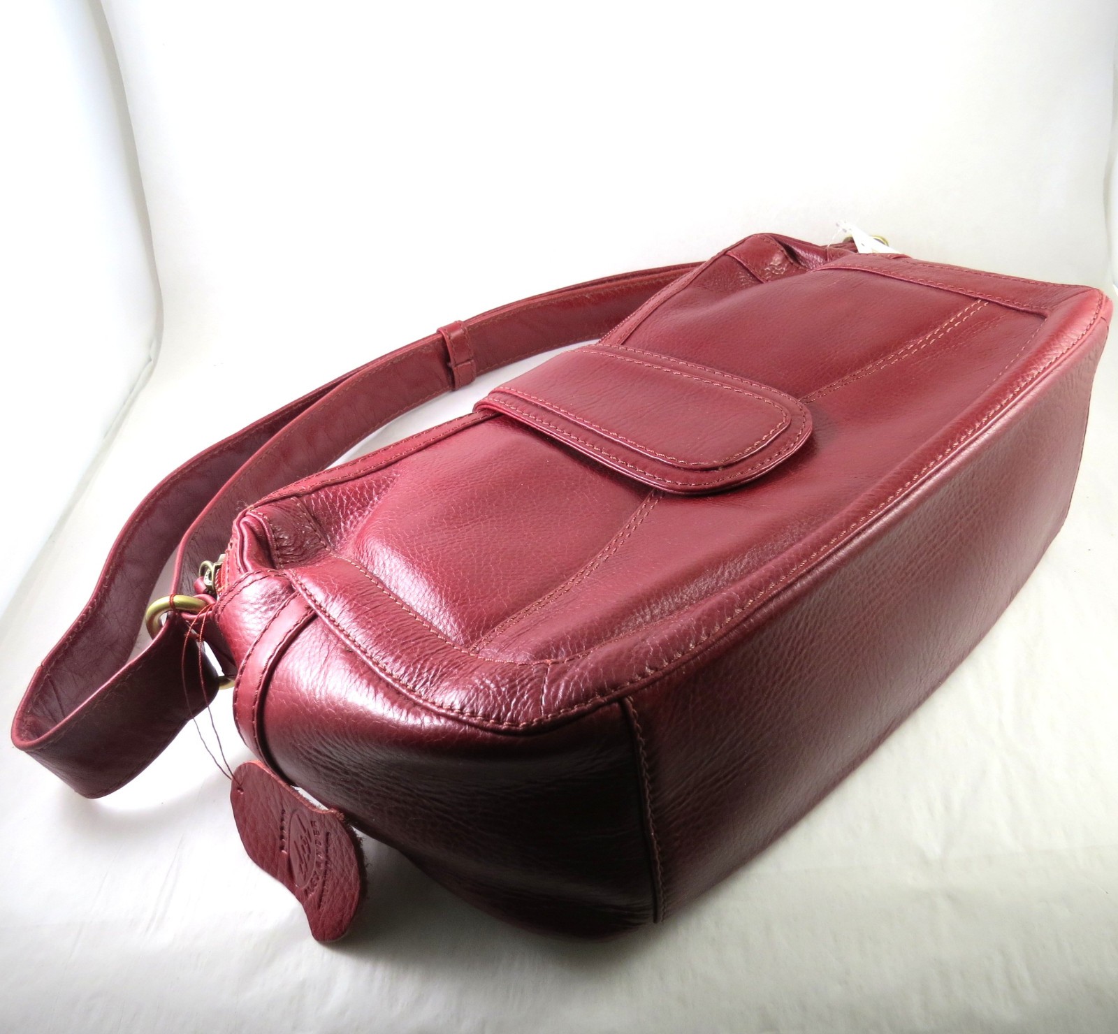 Derek Alexander Purse, Short Shoulder Bag, Deep Red Leather Organizer NWT, 1442