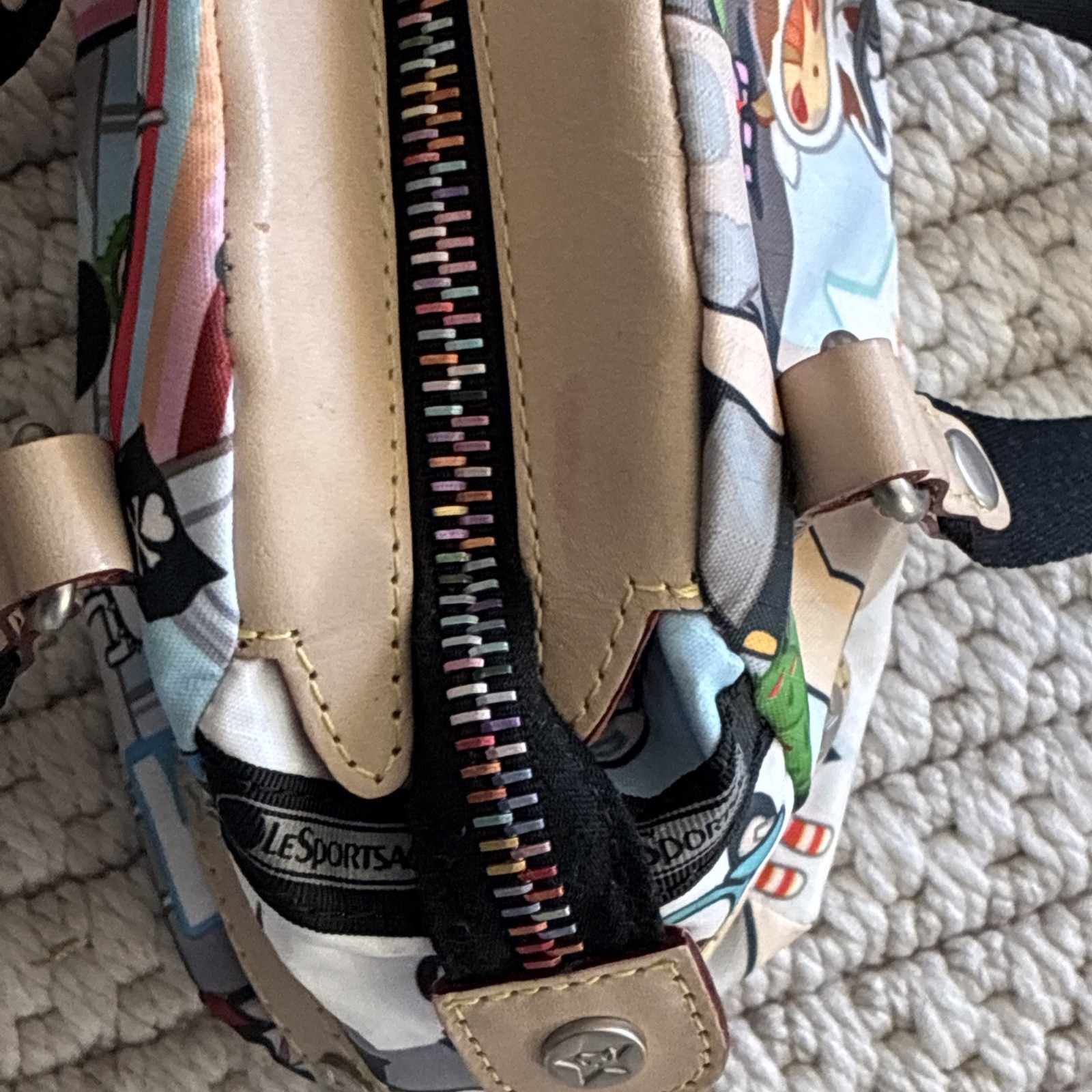 Tokidoki x LeSportsac Mini Handbag Purse w/ Charm Rare Print New W/O Tags