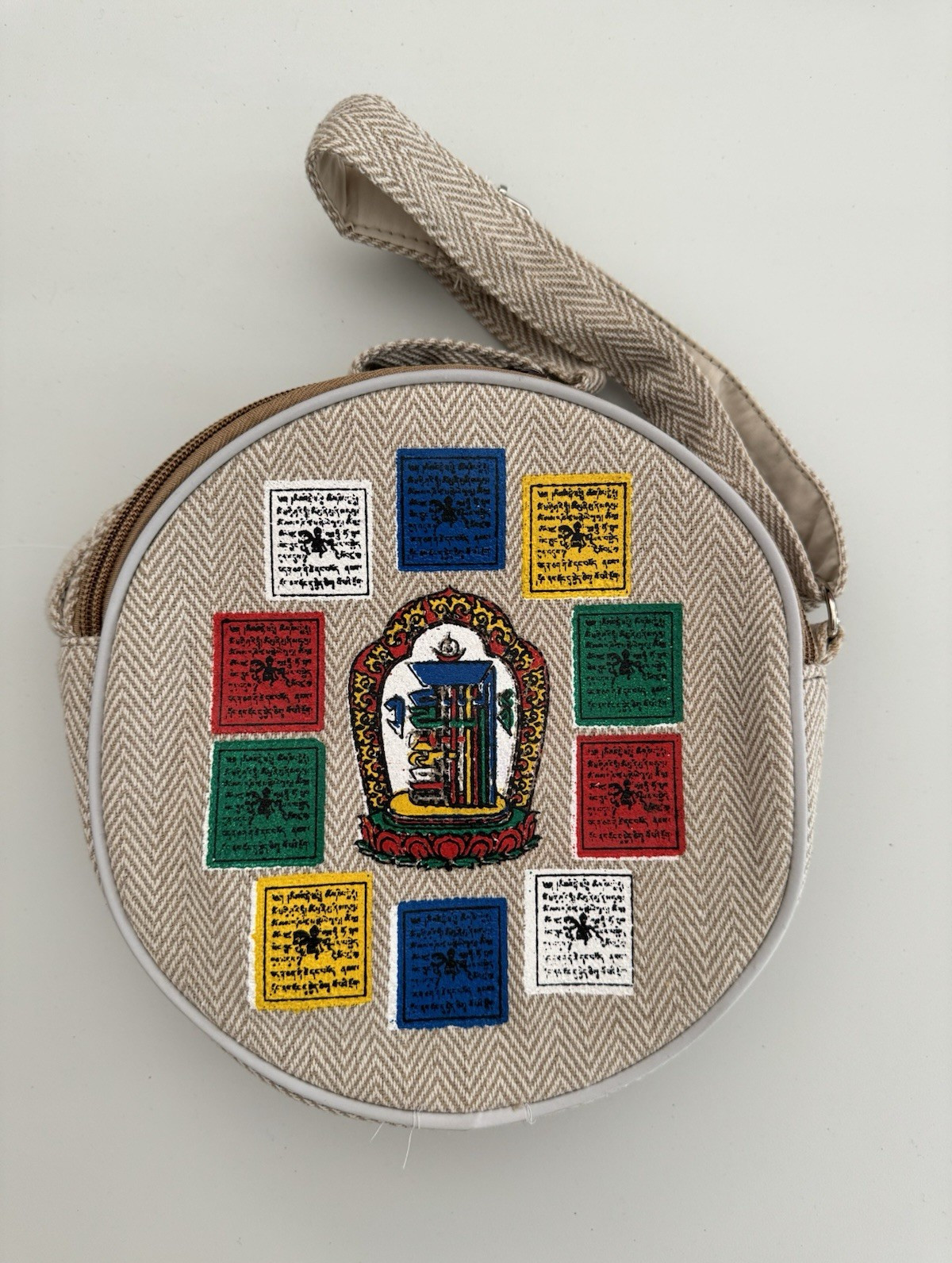 Himalayan Hemp Round Crossbody Bag