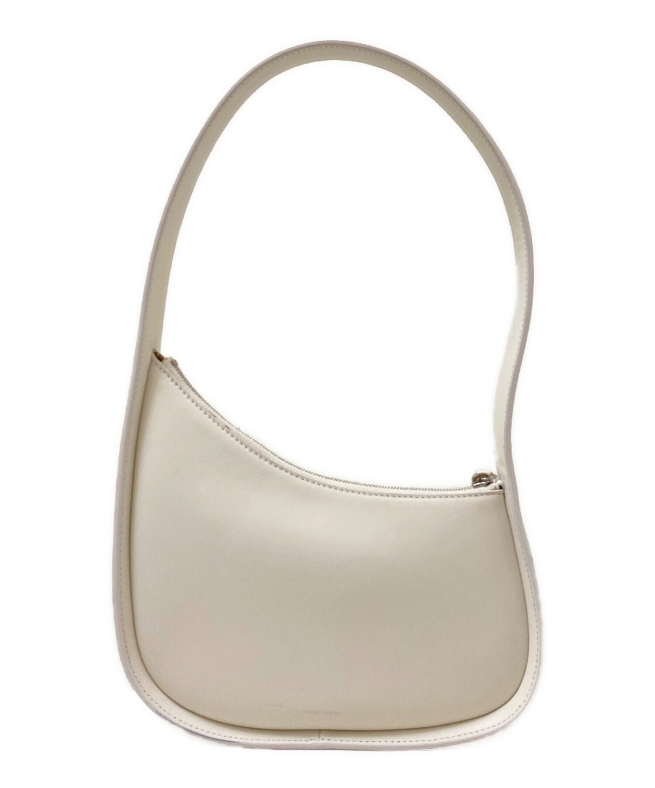 The Row Half Moon Shoulder Bag Leather White #TFB1108