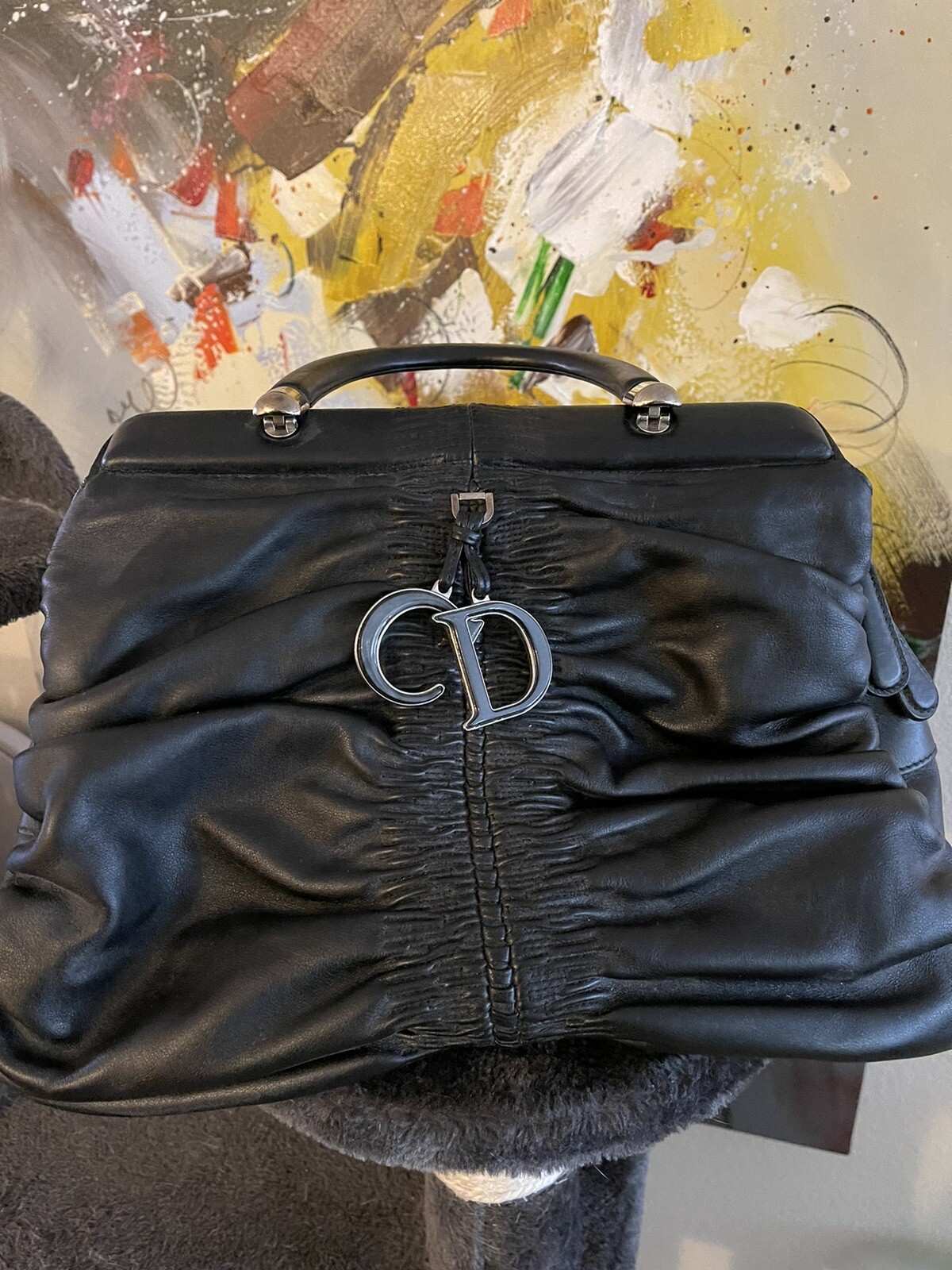Authentic Christian Dior Tote Bag Pre Owner. Detail On One Hndle Or.price $2,500