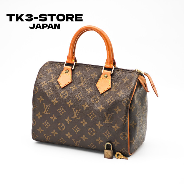LOUIS VUITTON Speedy 25 M41528 Monogram Hand Bag Mini Boston Bag From Japan