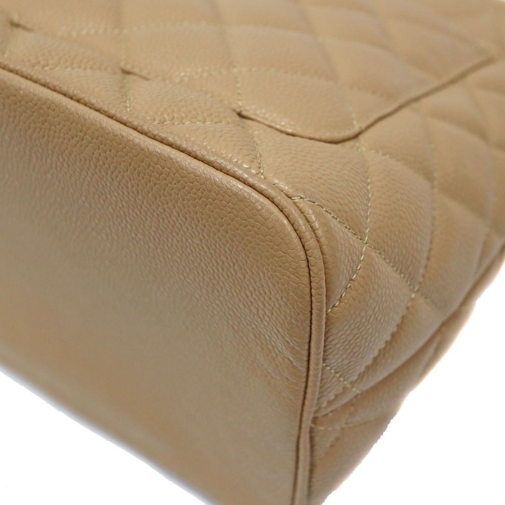 Chanel Reissue Tote A01804 Caviarskin Beige Tote Bag Women’s #KNB7386