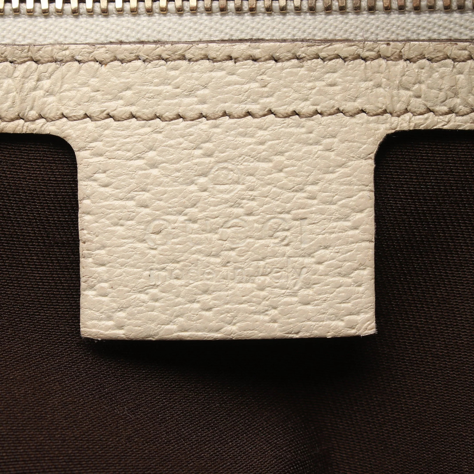 Gucci GG Handbag Beige Leather #RCB10110