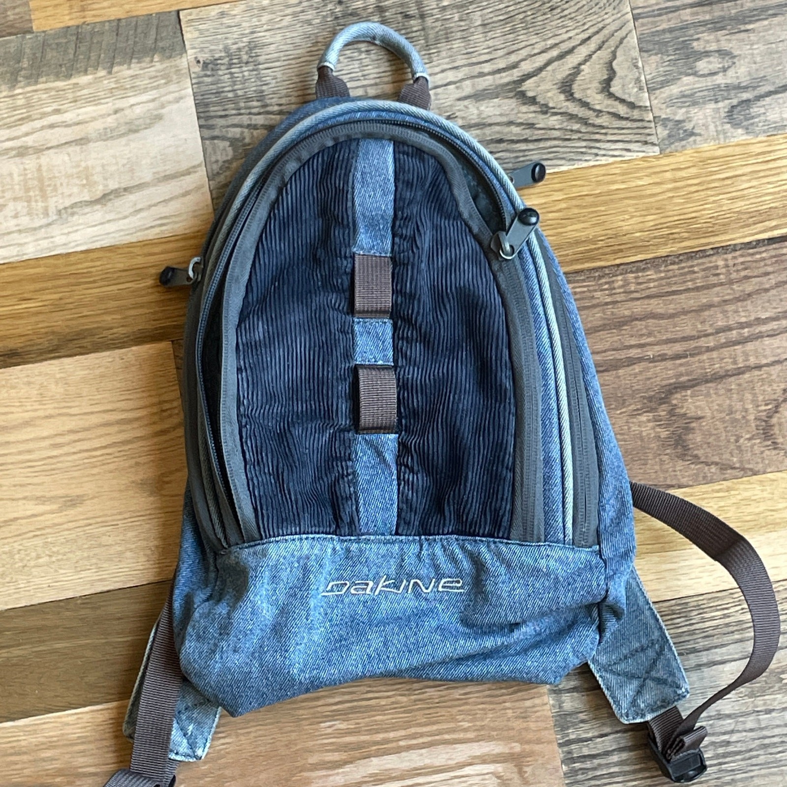 Dakine Mini Backpack Blue Denim Casual Travel Y2K Style Daypack