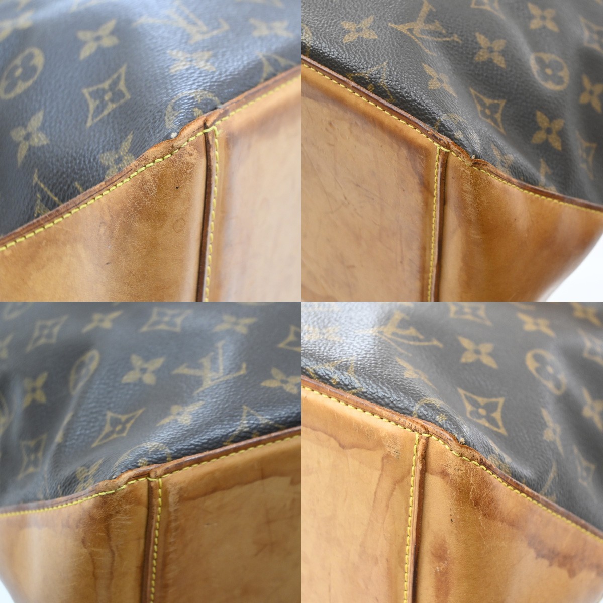 LOUIS VUITTON Cabas Mezzo Shoulder Bag Monogram Leather Brown M51151 70SA174