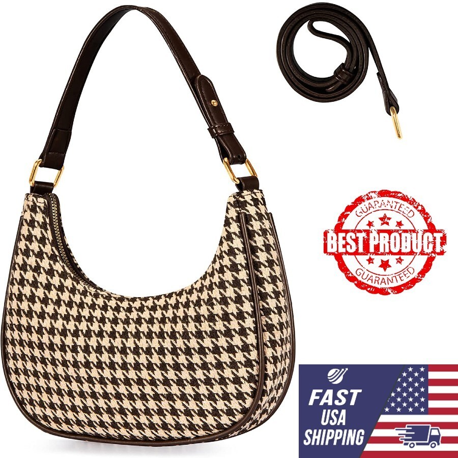 Handbag Crossbody Trendy Shoulder Bag Small Coffee Color Women Detachable Strap