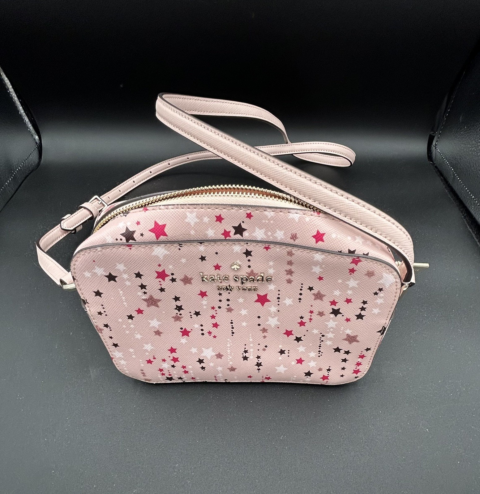 Kate Spade Staci Mini Camera Purse Star Bag Pink Twinkle Star NWOT Adjustable