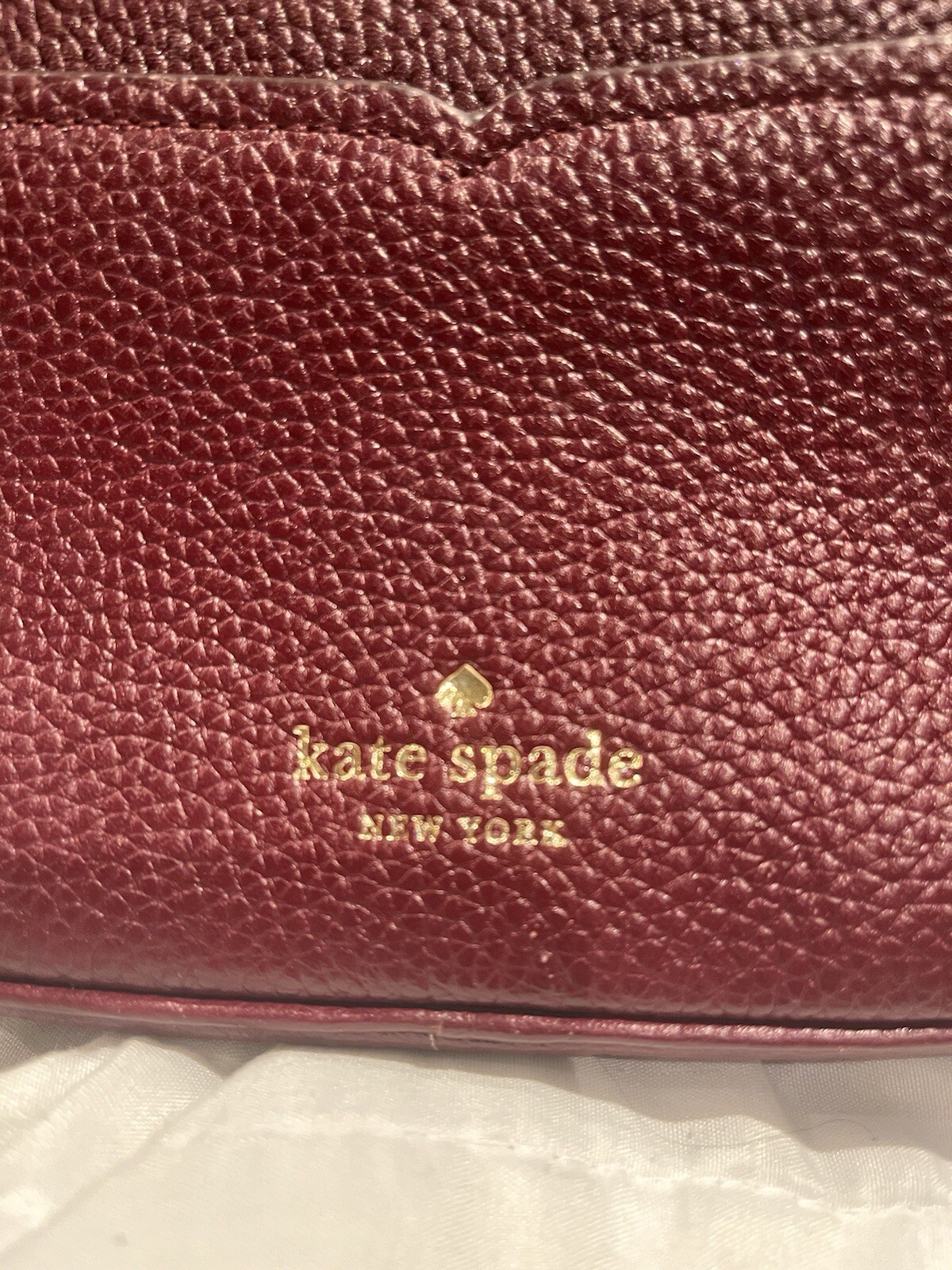 Kate Spade Leather Crossbody Purse Cherry Wood