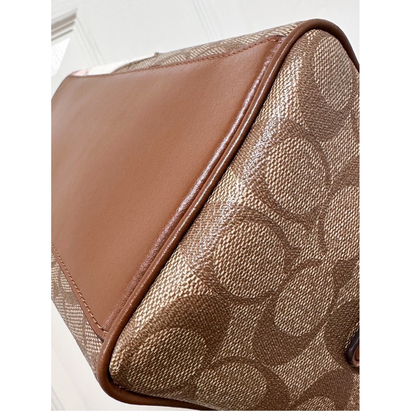 Coach Mini Bennett Star Patchwork Satchel Crossbody Canvas F67370