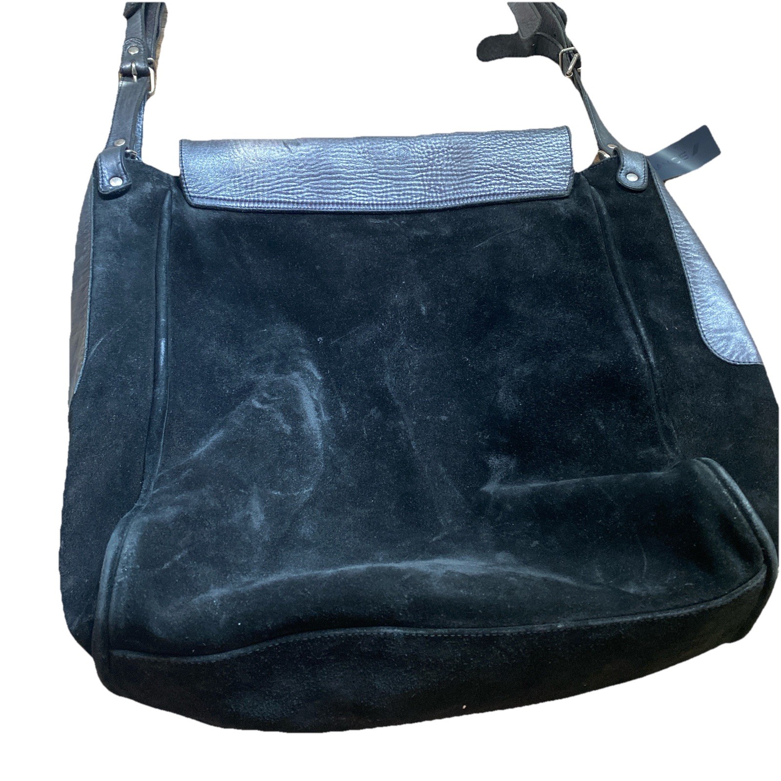 Vanessa Bruno Tote Bag Sequin Suede Black