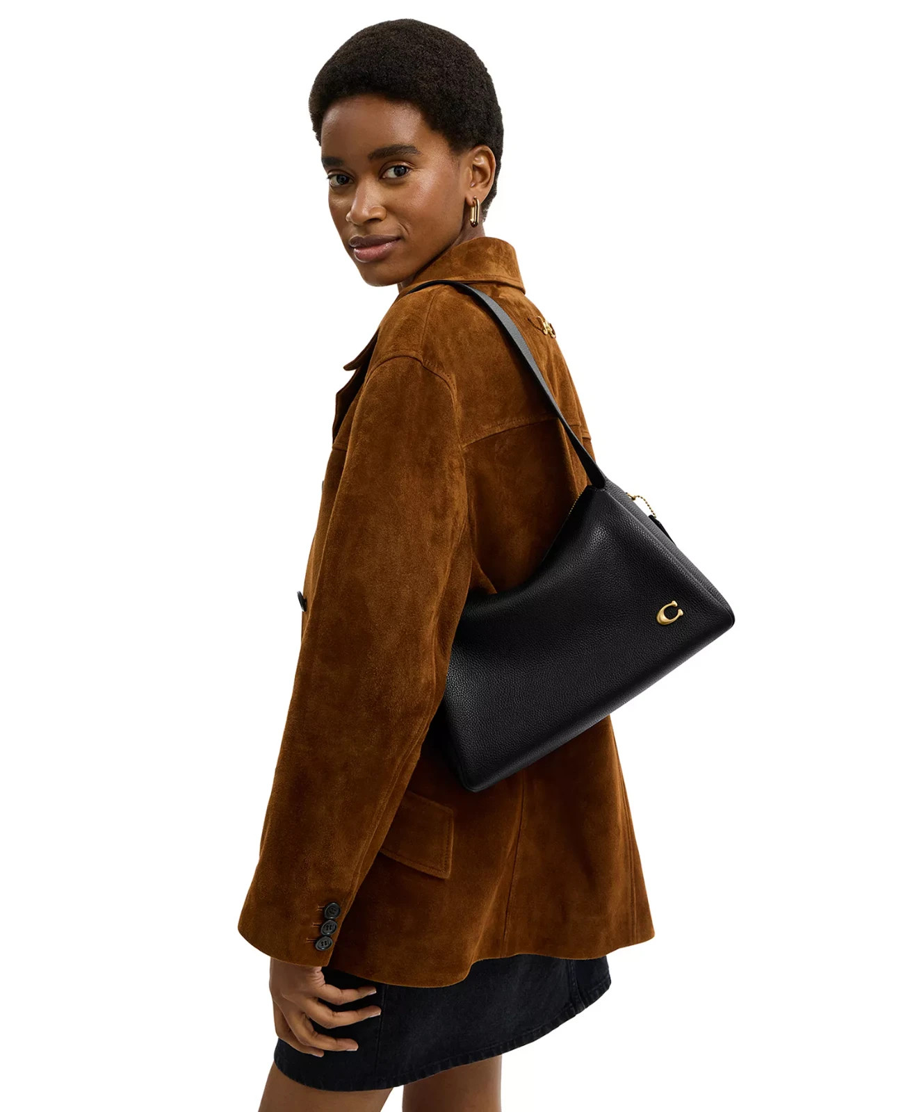 Coach Lola Small Pebble Leather Shoulder Bag, NWOT