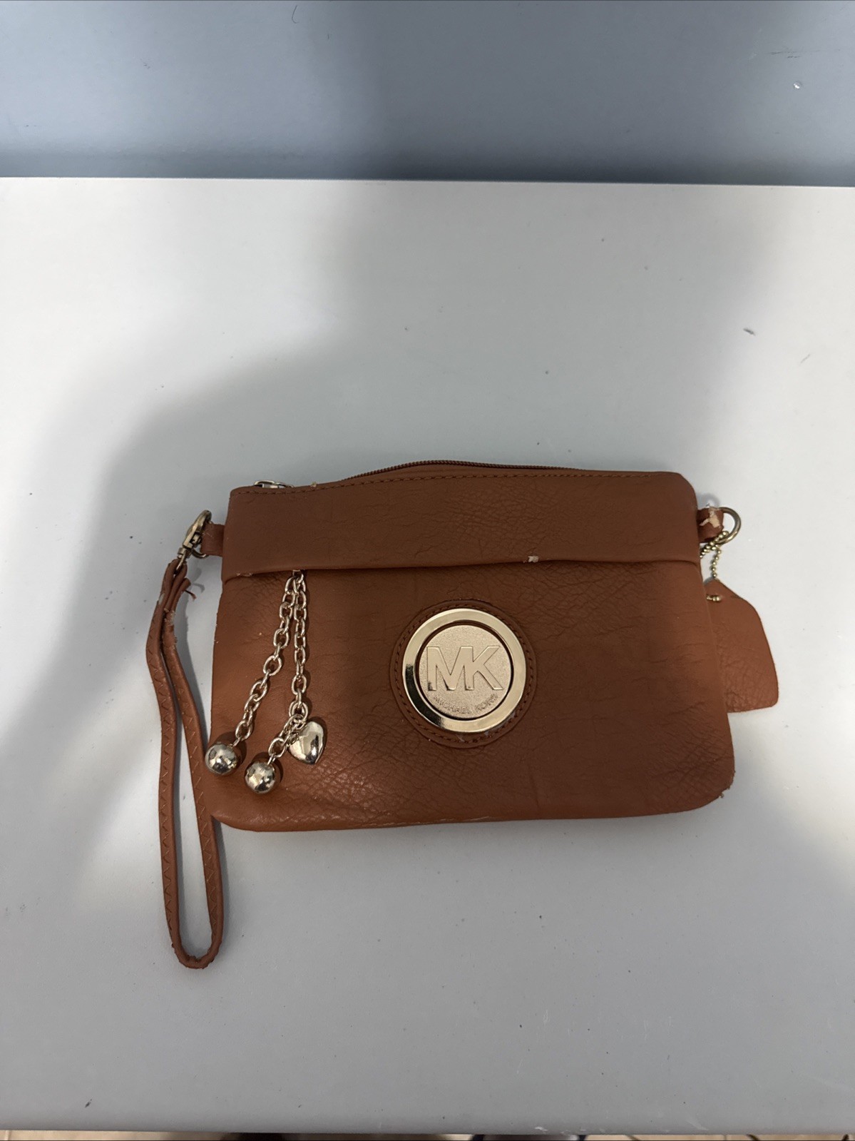 MKF Collection by Mia K. Tarren wristlet bag in Brown Top Zipper Doesn’t Work