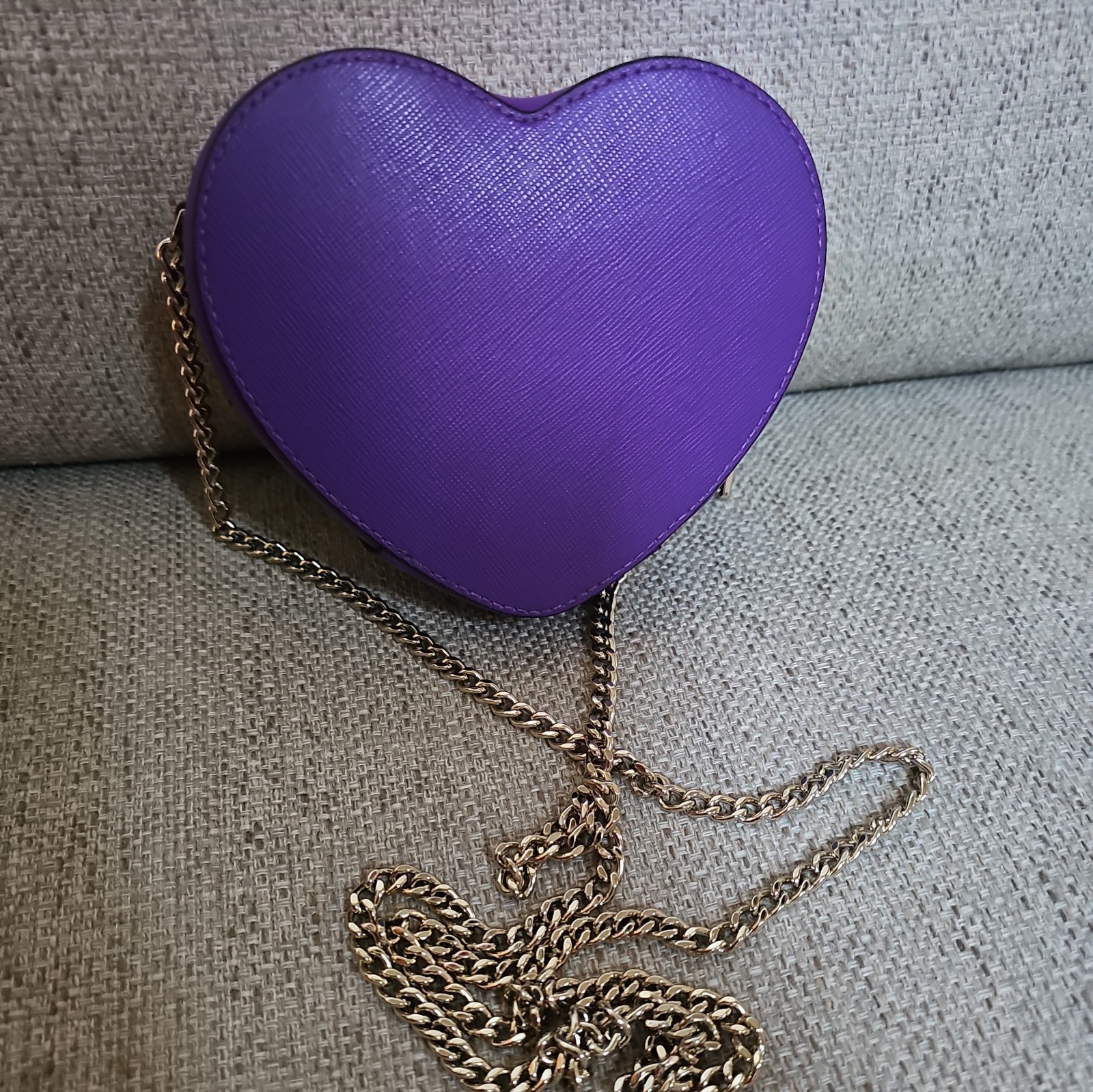 New Rare! Kate Spade Love Shack Mini Heart Crossbody Bag Purple