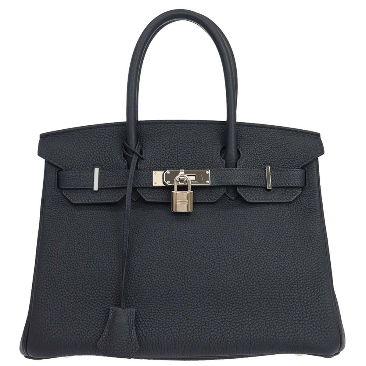 Hermes Blue Nuit Togo Birkin 30 Handbag AIS382 167209