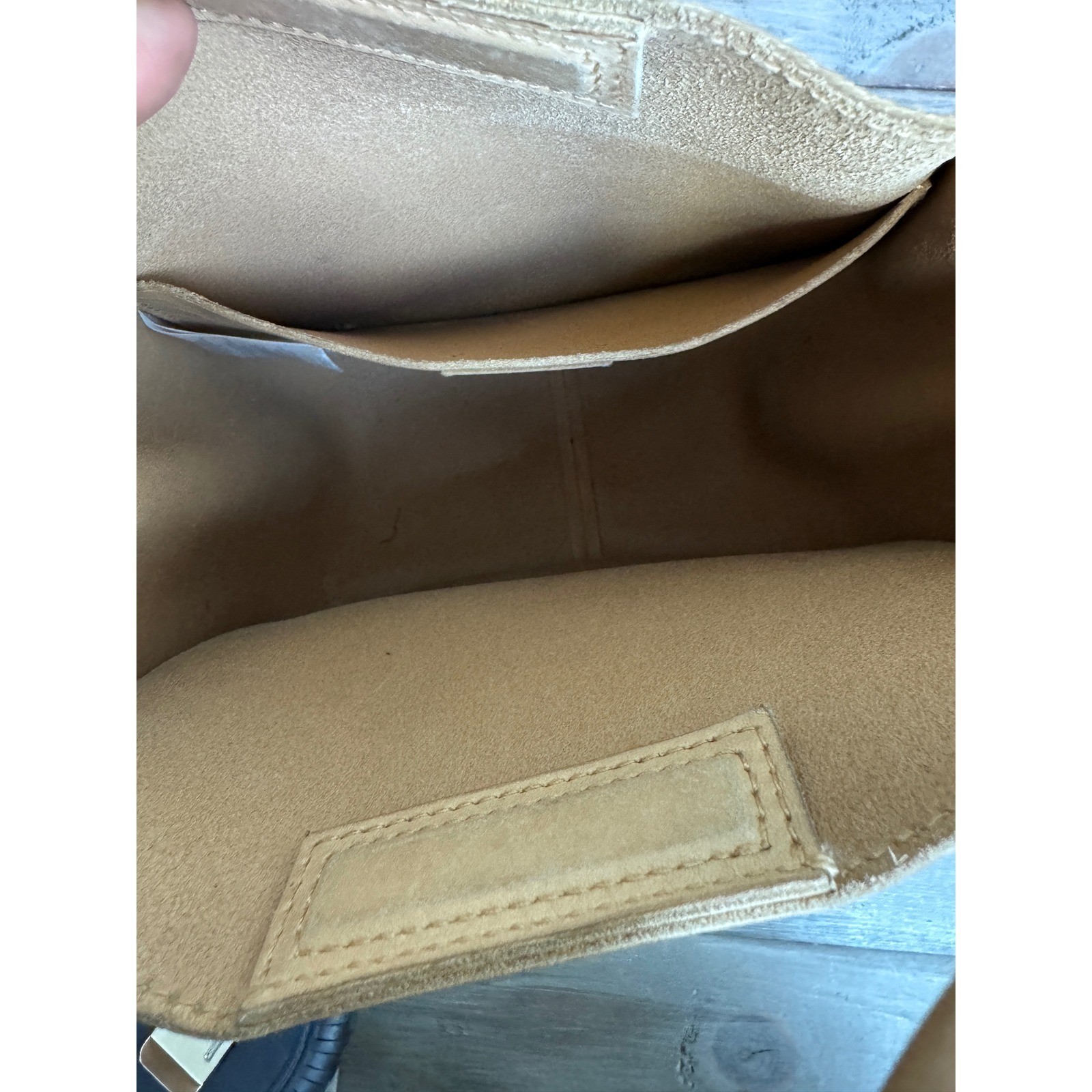 Madewell Sydney Crossbody Bag AI573 Tan Leather Tote Shoulder Bag Magnetic