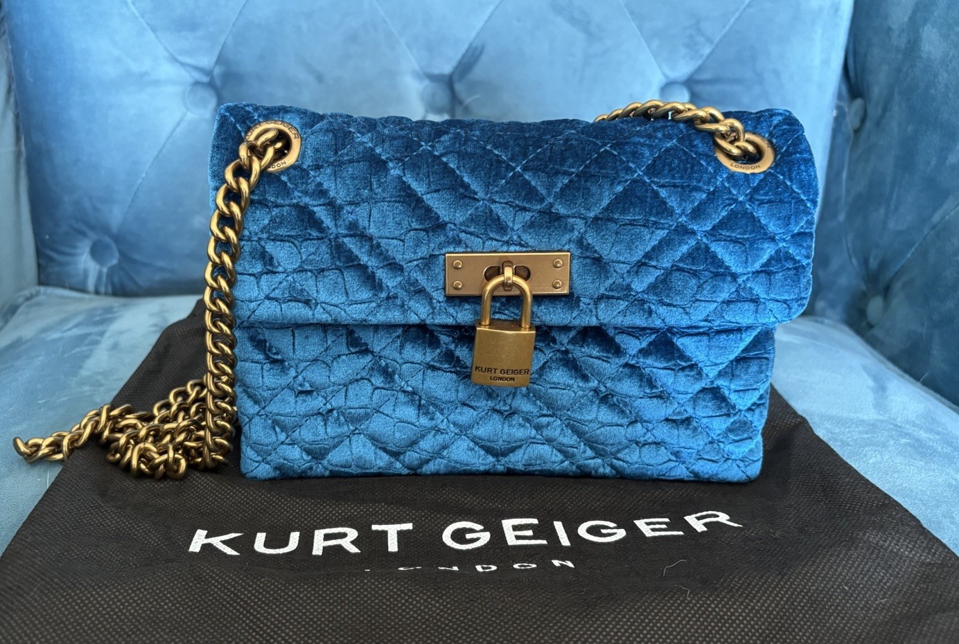 Kurt Geiger Women’s Mini Brixton Shoulder Bag Velvet