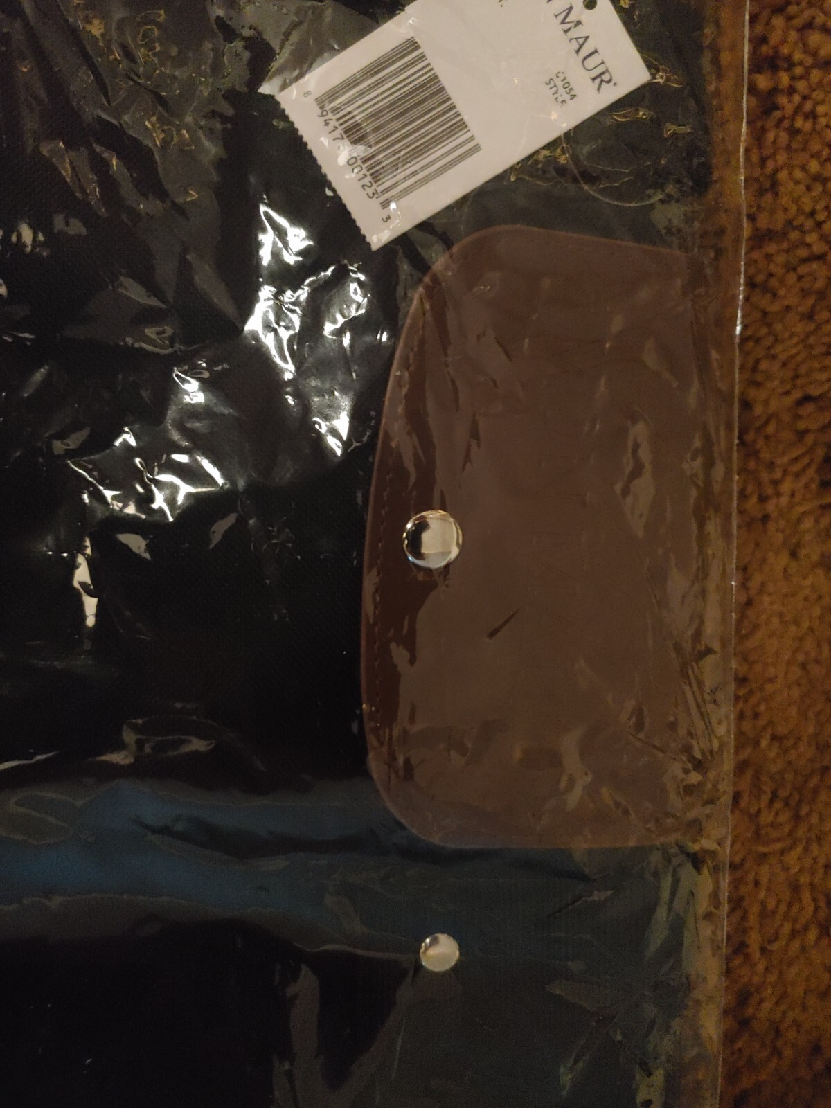 Von Maur Travel Bag Dark Blue & Brown Duffel Satchel Messenger Bag With Tags