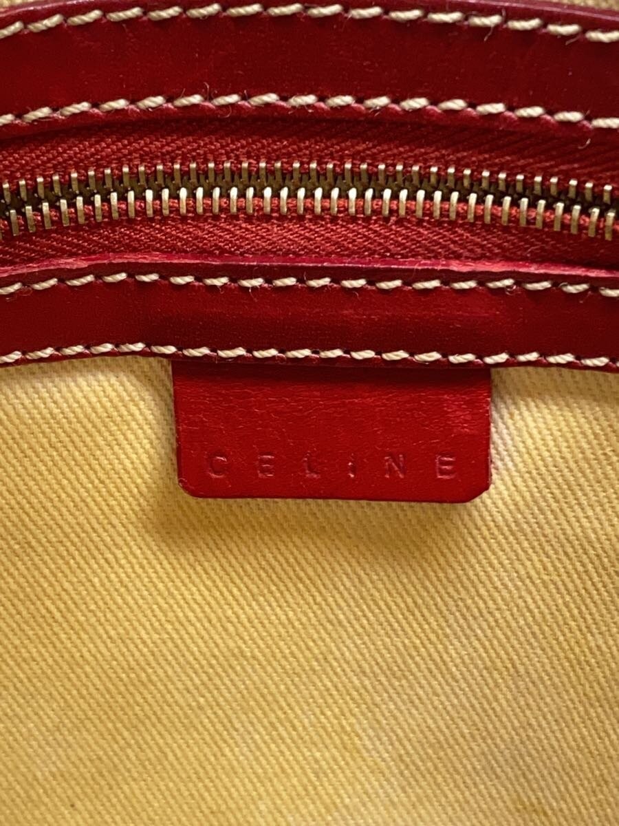 CELINE Handbag Leather BEG Allover CE00 22