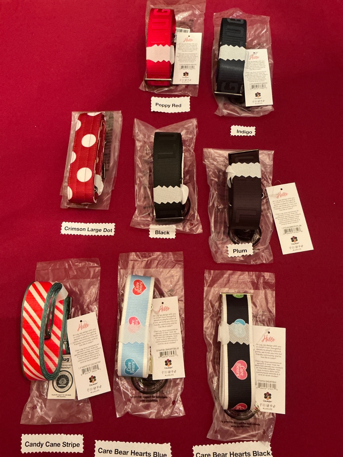 Lug Adjustable Webbed Bag Strap 1.5in – 8 patterns to choose from