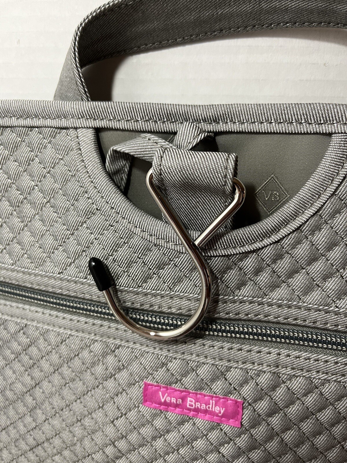 NWT VERA BRADLEY Iconic Hanging Travel Organizer 24074-M12/Denim Gray MSRP $80