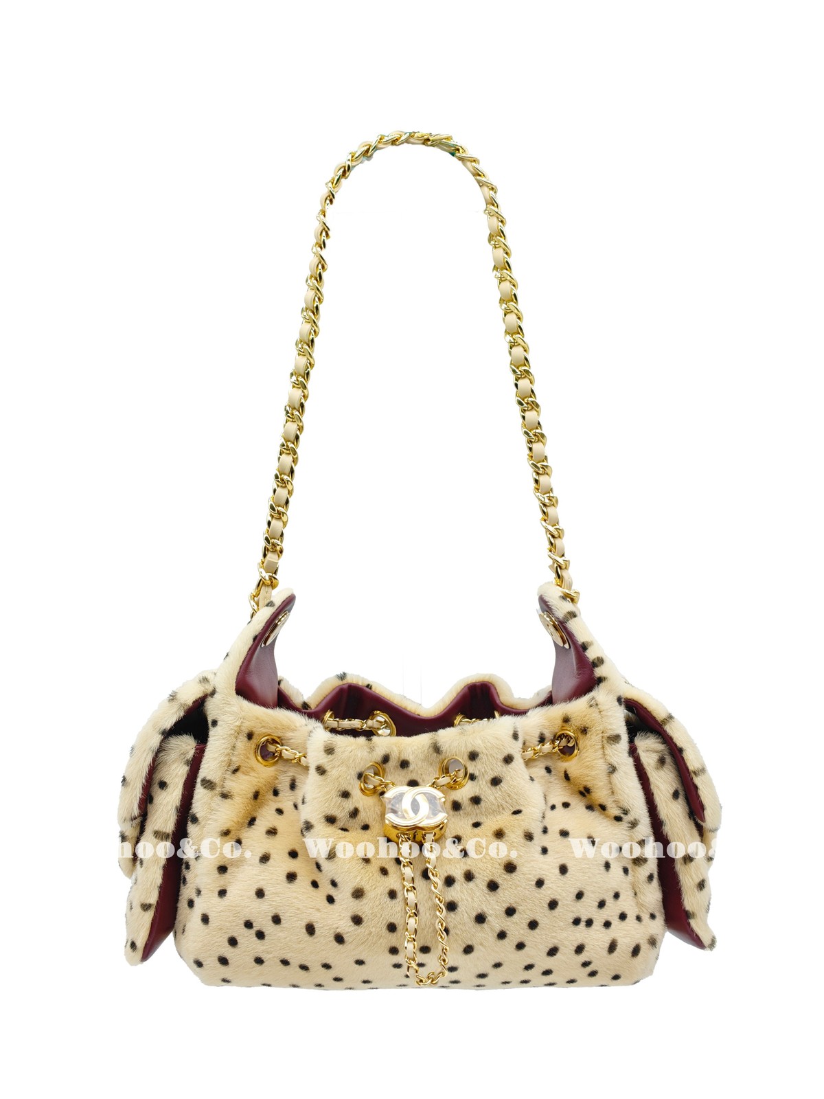 CHANEL 25Bag Shoulder Bags Lambskin & Gold-Tone Metal Light Beige 7.9×8.7×4.9 in