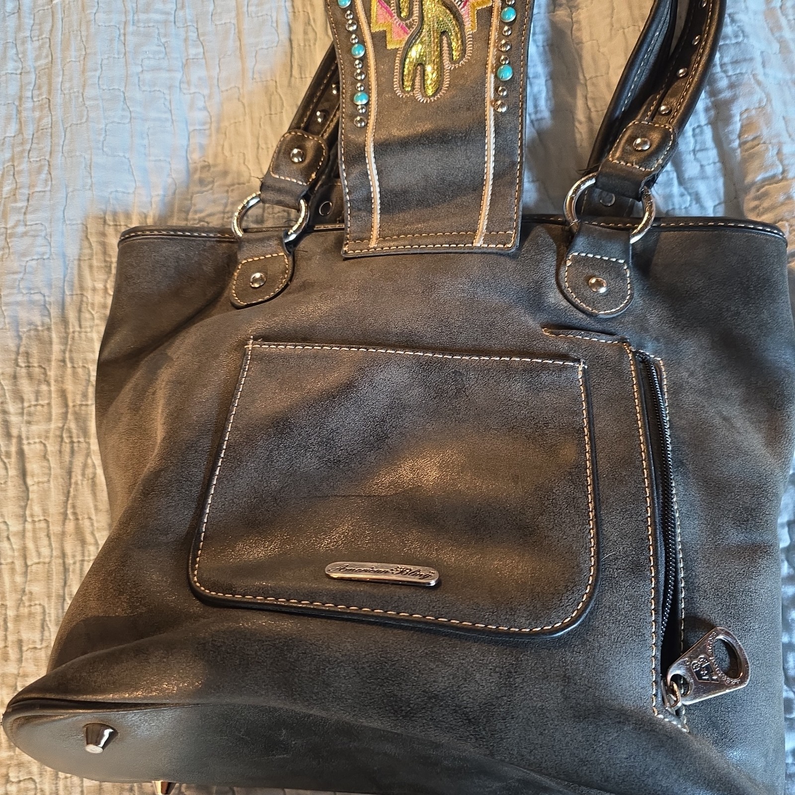 American Bling Western Cactus Style Conceal & Carry Shoulder Bag. 4