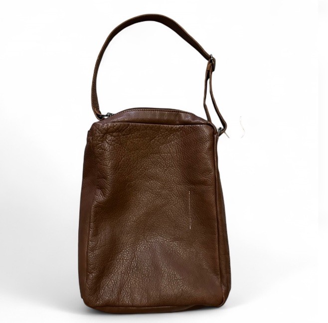 Mason Margiela Brown Leather Versatile Bag with Shoulder Strap- Has Tag Line