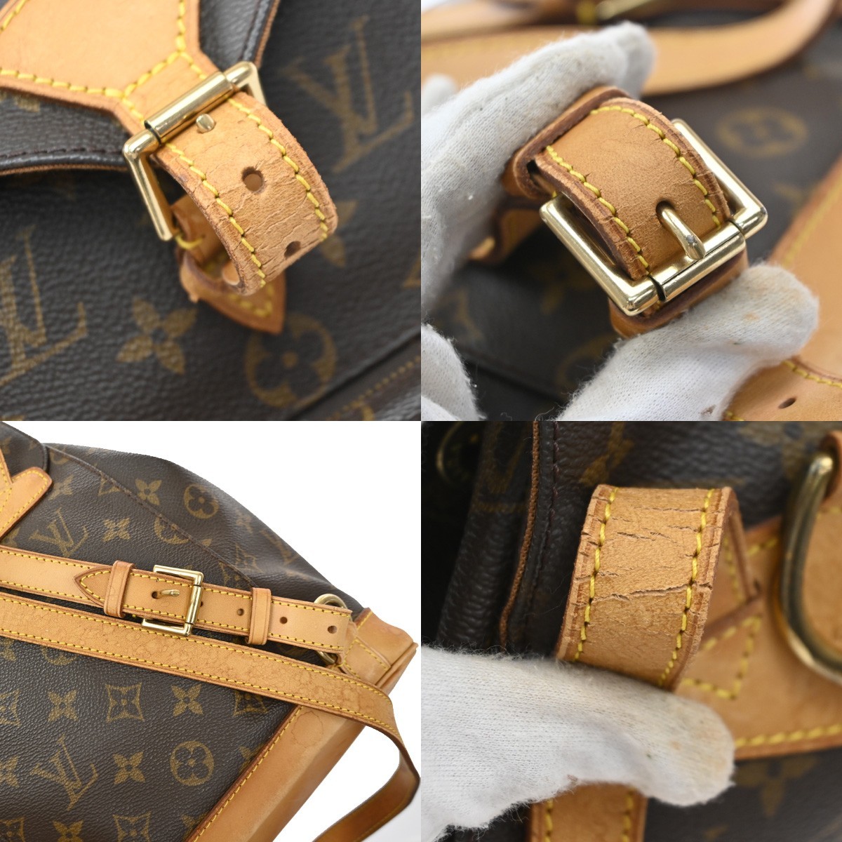 LOUIS VUITTON Montsouris MM Backpack Bag Monogram M51136 France 72KD506