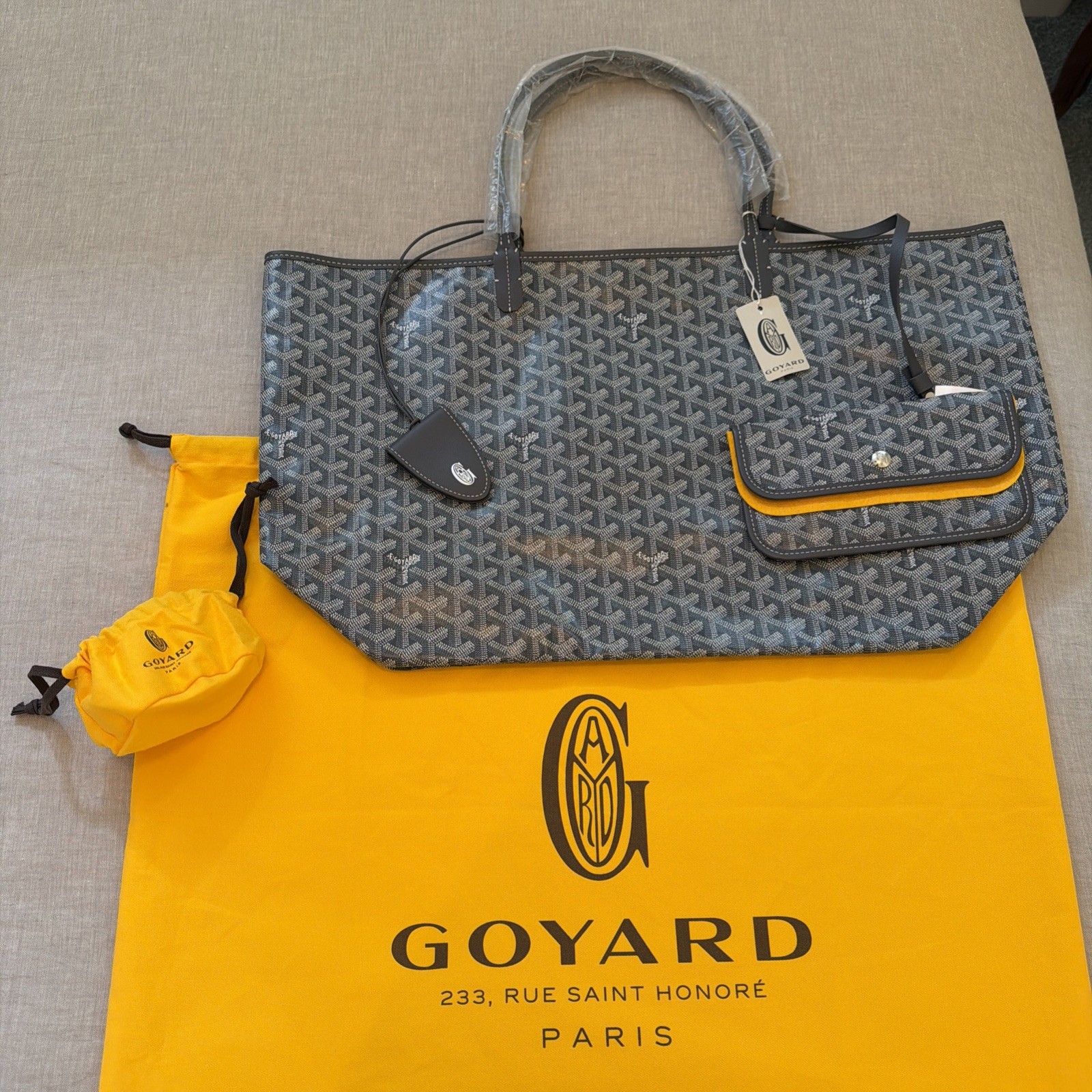 Authentic Goyard St. Louis GM Gray Brand New Tote bag