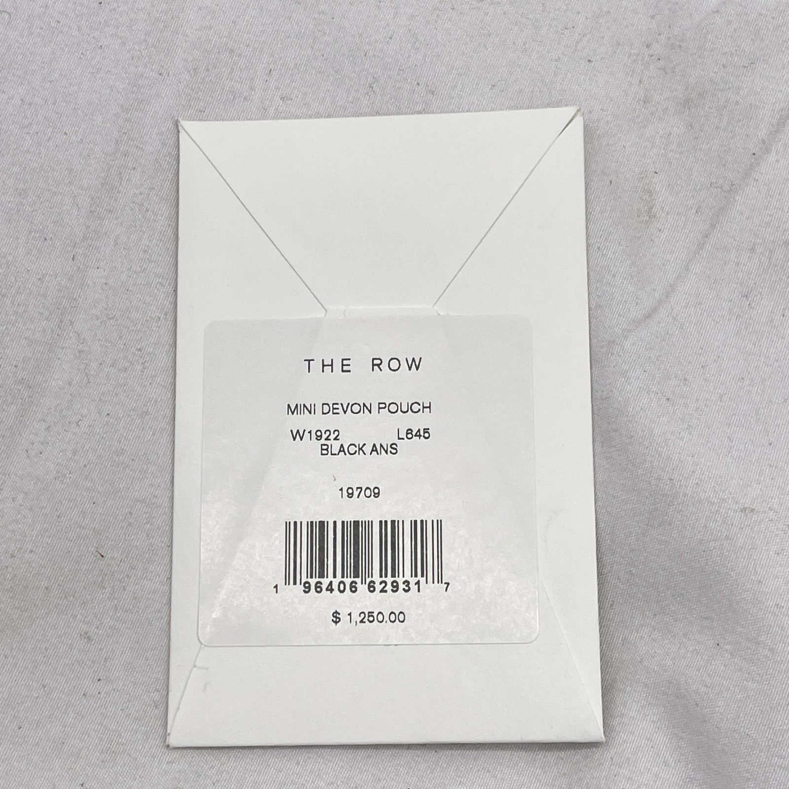 The Row Womens Mini Devon Pouchette Clutch Leather Black