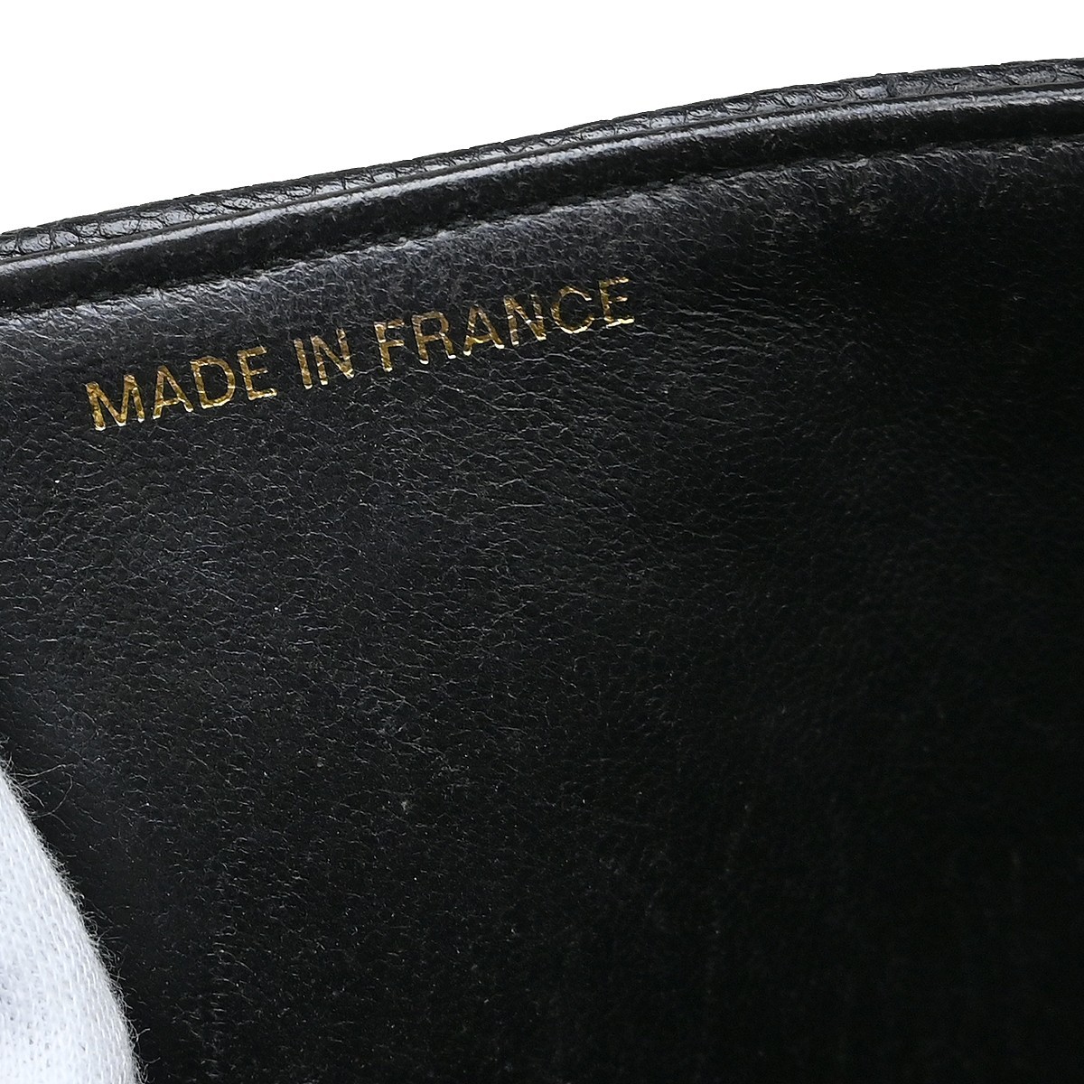Chanel Black Calfskin Jumbo Vertical Stitch Classic Flap Bag NQ09469