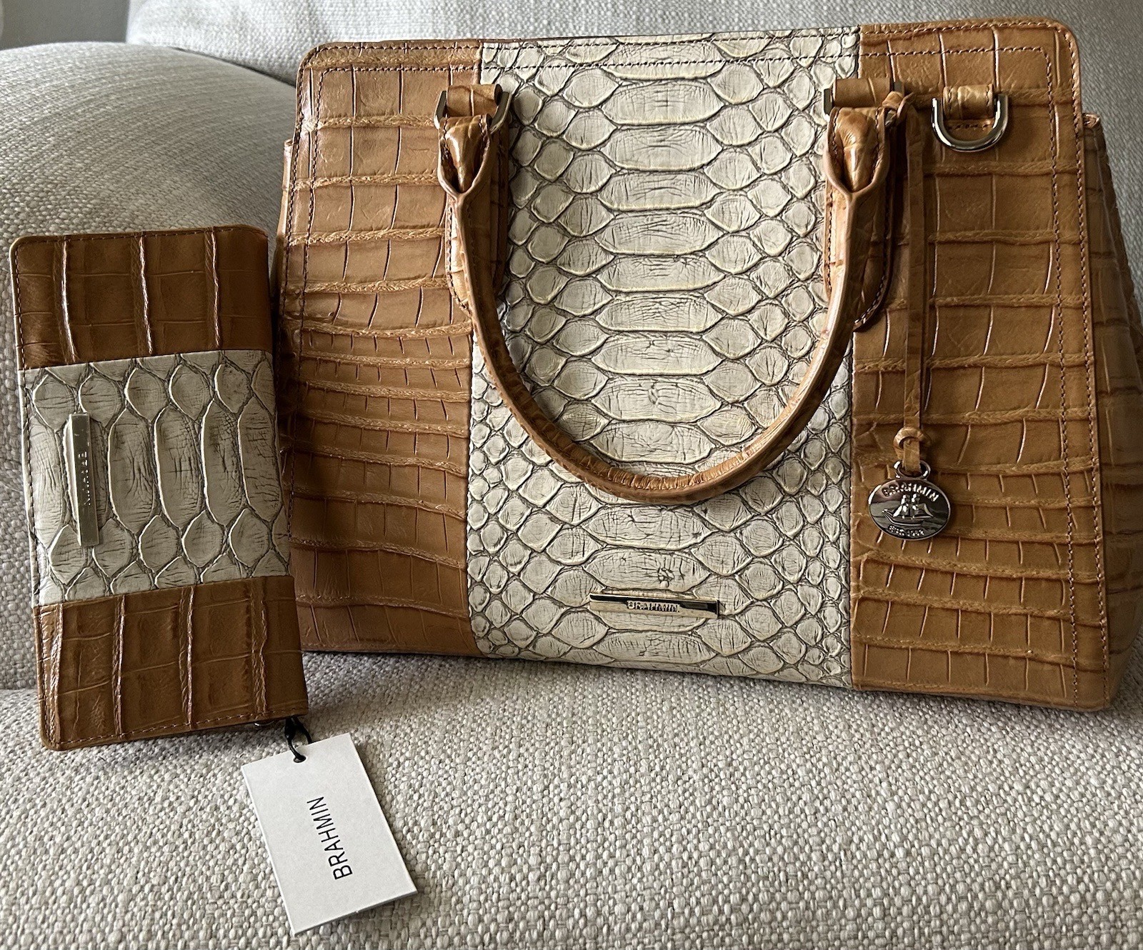 Brahmin Small Finley & Ady Wallet Set NWT ~ Multi Castalia ~ So Sophisticated🤎