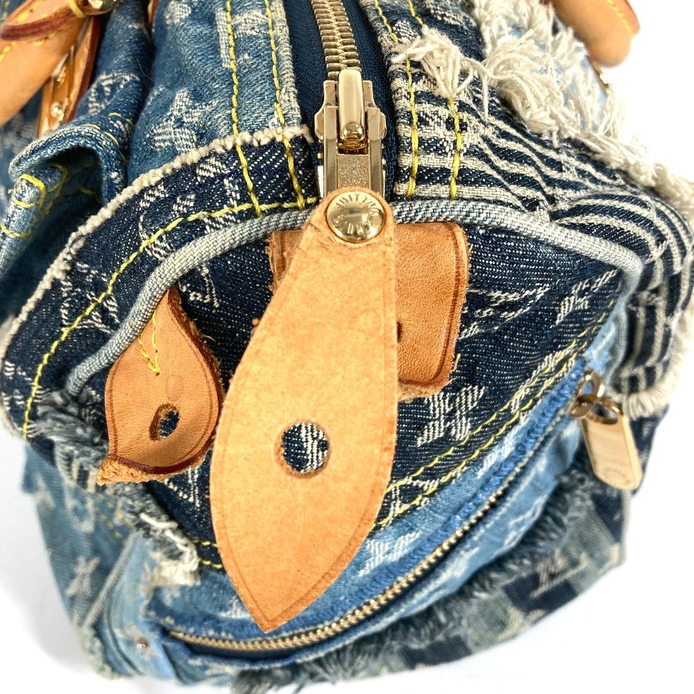 LOUIS VUITTON M95380 MonogramDenim Patchwork Speedy 30 Hand Bag