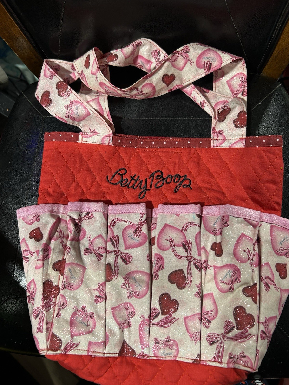 Betty Boop, Handmade Bingo Bag Tote Bag & Canvas Pencil Case New
