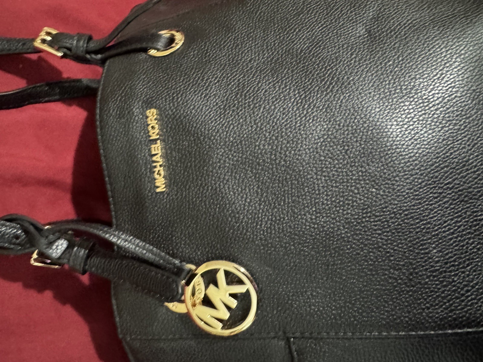 MICHAEL KORS Jet Set Medium Tote – Black Approx 10”x10”x4” Strong Side Pockets