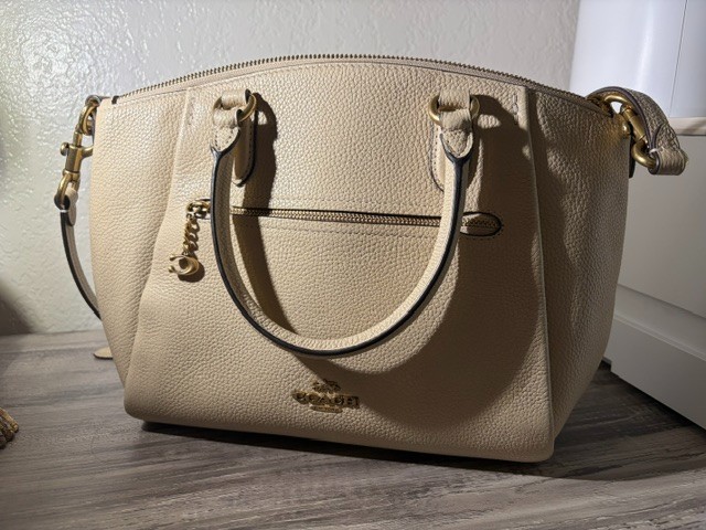 COACH Elise Satchel Style No. 79316 in Chalk/Beige Crossbody Shoulder Bag
