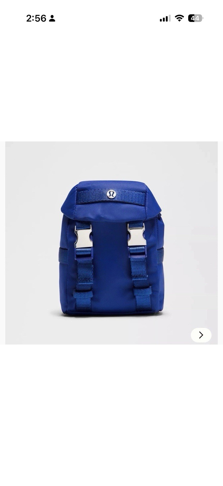 Lululemon Wunderlust Nano Backpack Riverside/Silver Water-Repellent Mini Bag