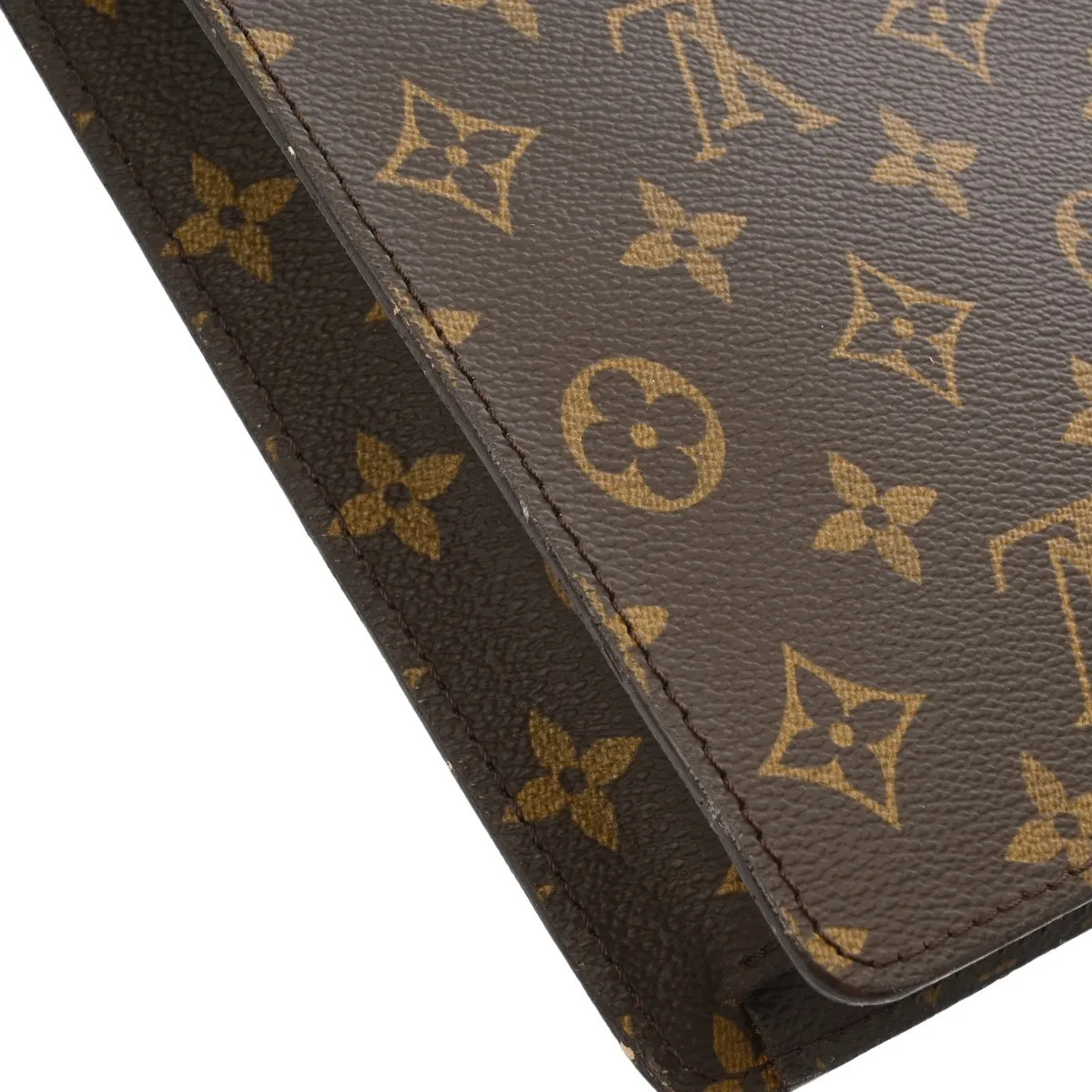 Louis Vuitton M53335 Clutch Bag Monogram Canvas Brown #WB5523