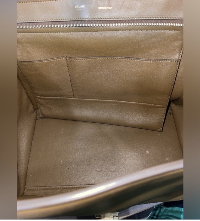Celine Trapèze leather handbag