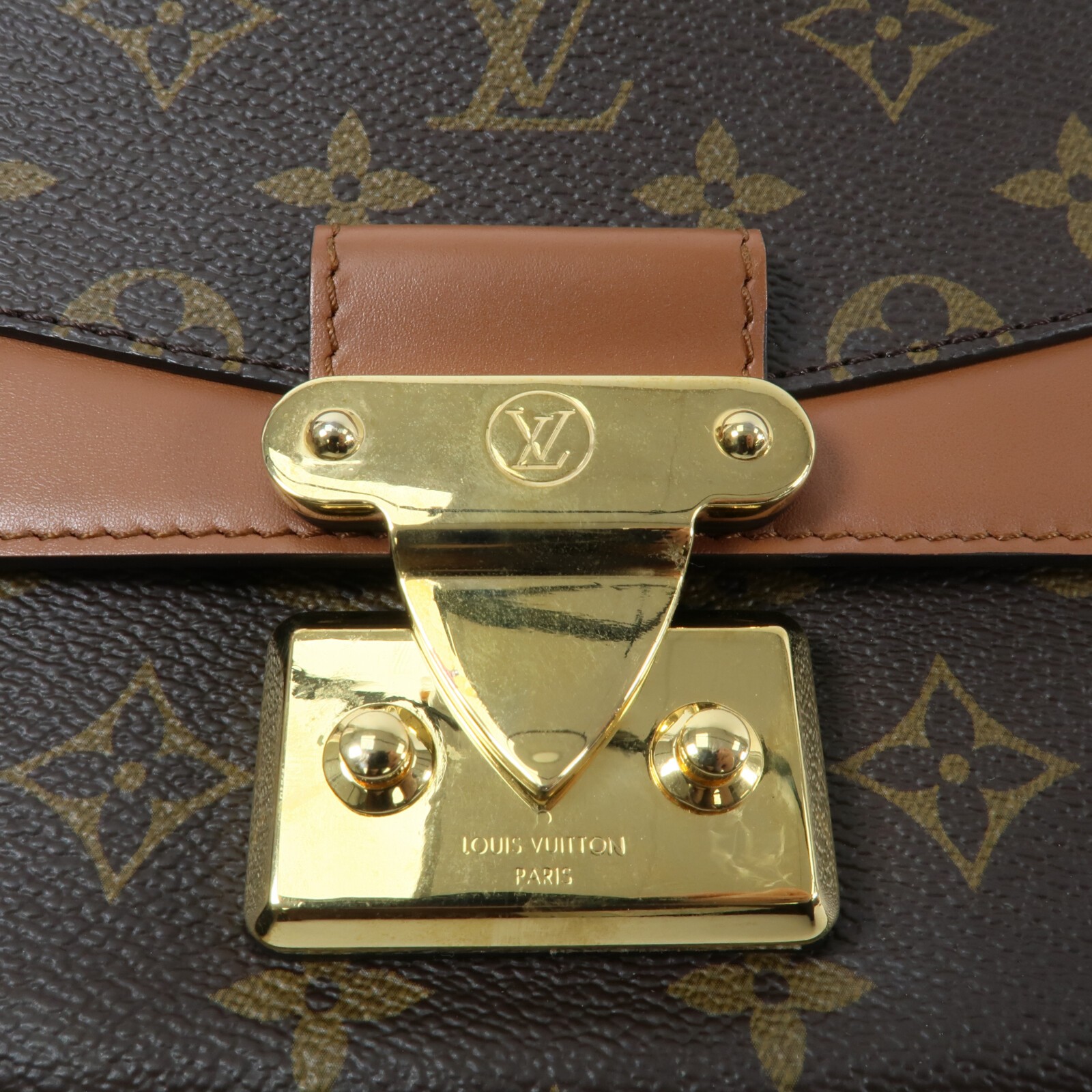 LOUIS VUITTON LV GHW Marceau Chain Shoulder Bag M46127 Monogram Brown