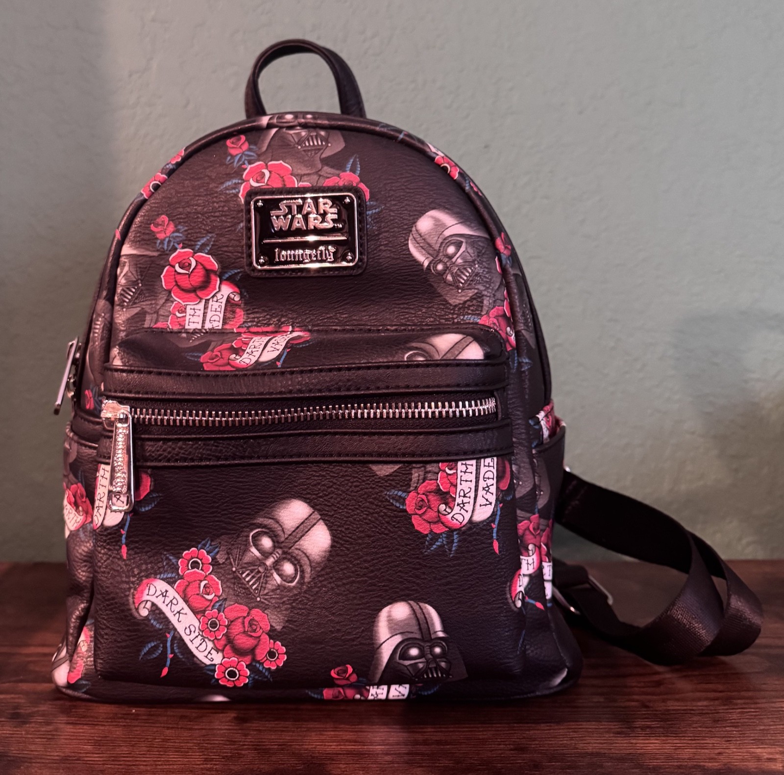 Loungefly Star Wars Darth Vader Tattoo Mini Backpack AOP Floral Bag