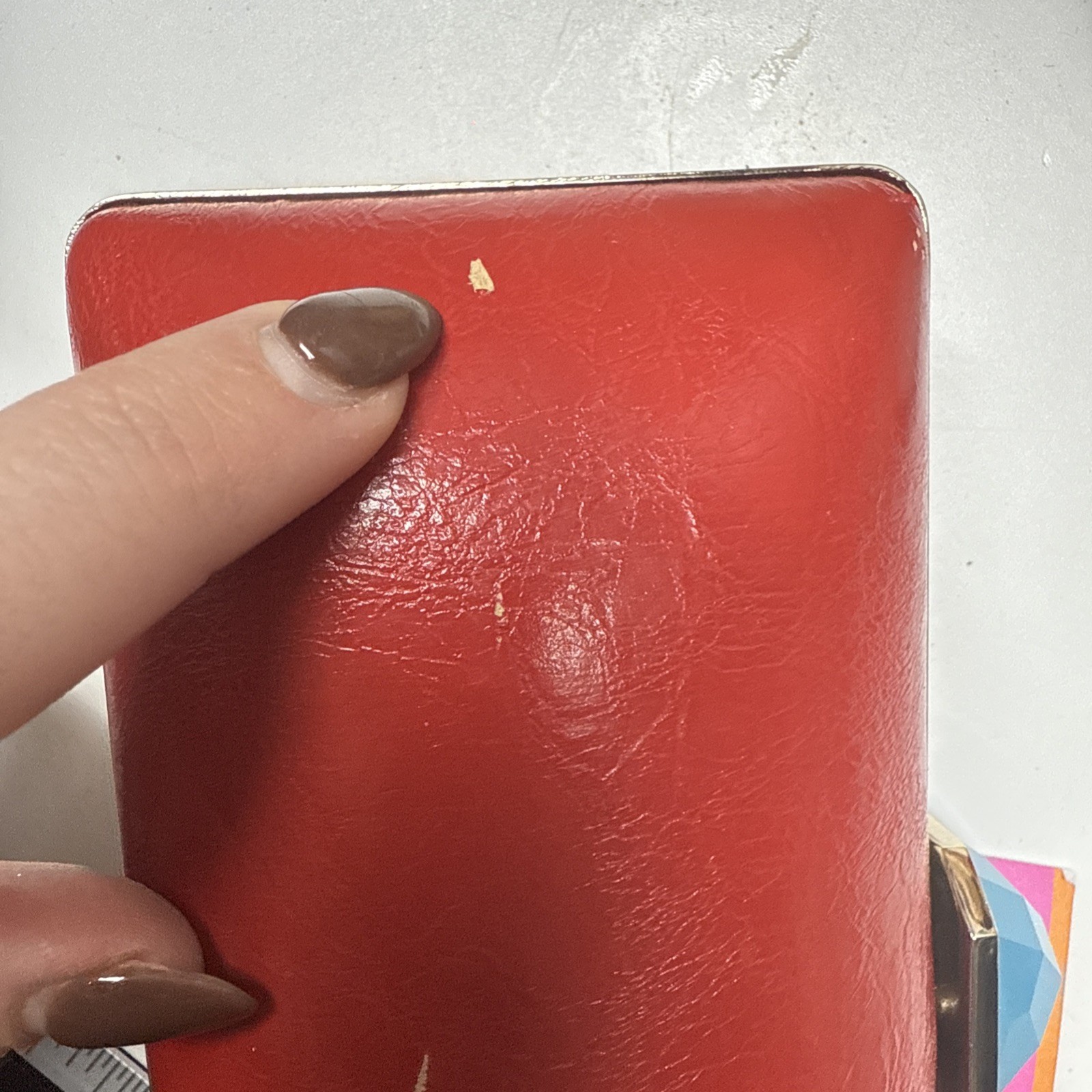Banana Republic Trina Turk Clutch Red Jewel Latch Clutch Limited Edition READ