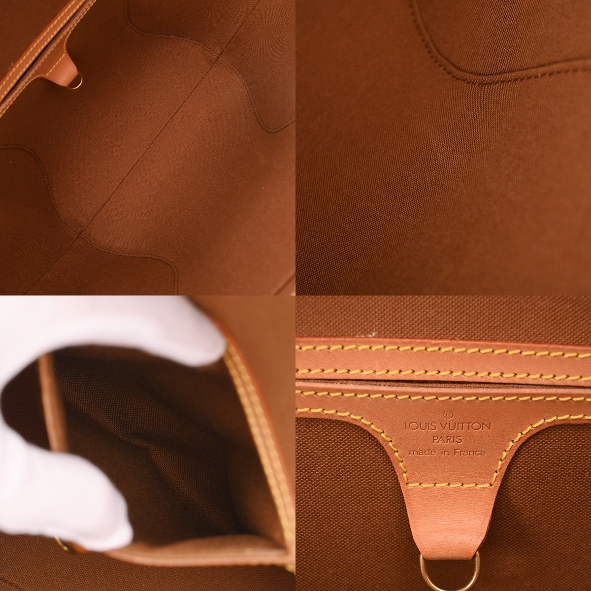 Louis Vuitton MM M51126 Handbag Monogram Canvas Brown #WB6168