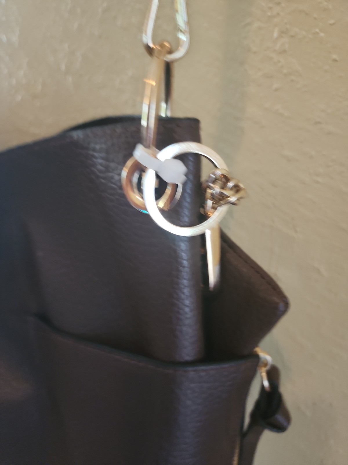 Steve Madden Brown Shoulder/Crossbody Tote Satchel w/Coin Pouch 10.5″ Tall x 14″